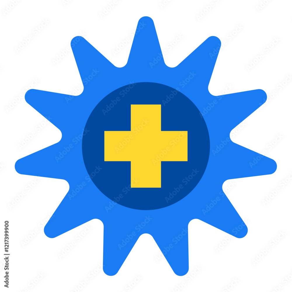 Fototapeta premium Vector Design Medical Symbol Badge Icon Style