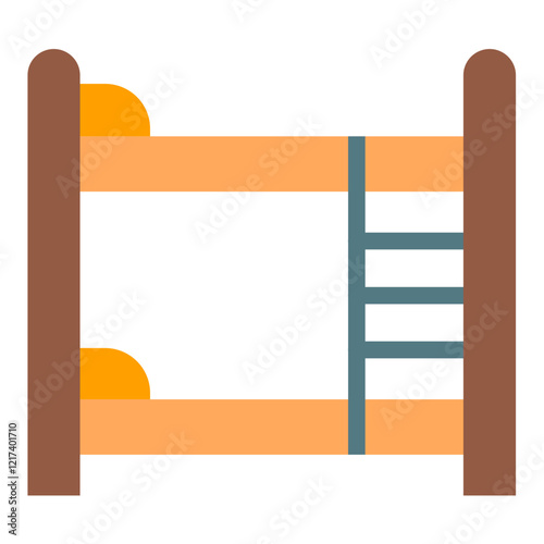 Vector Design Bunk Bed Icon Style