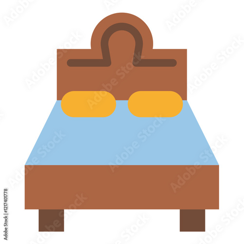 Vector Design Headboard Icon Style