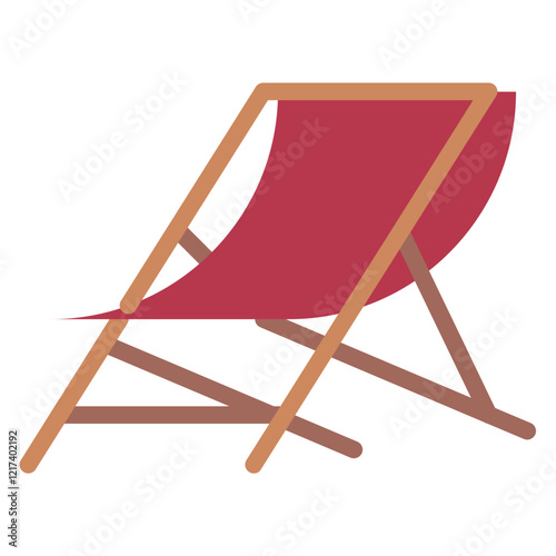 Vector Design Deck Chair Icon Style