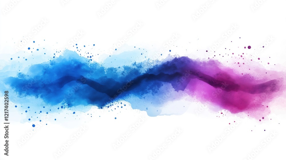 Obraz premium A blue and pink line with white background