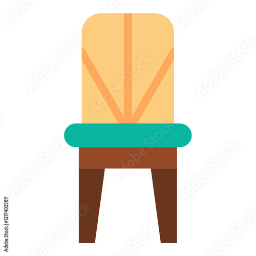 Vector Design Spindle Chair Icon Style