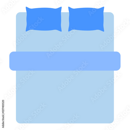 Vector Design Sateen Bedding Icon Style