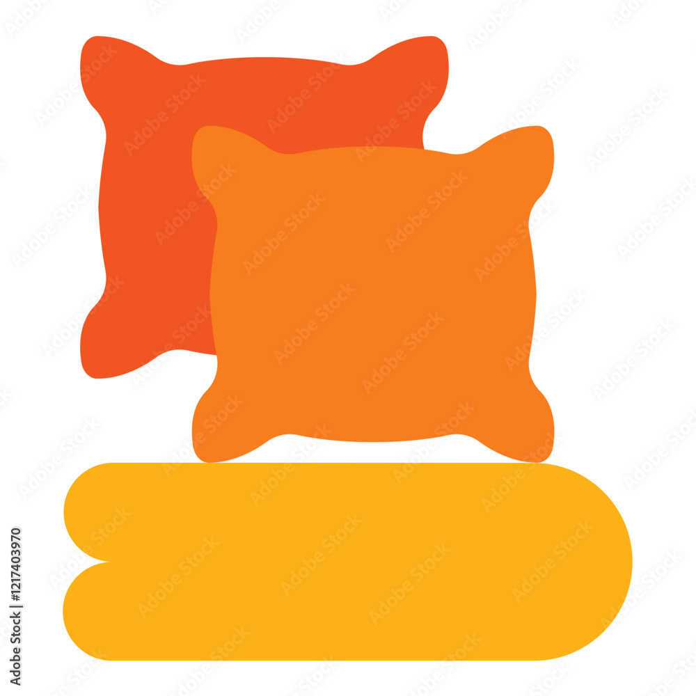 Vector Design Satin Duvet Icon Style Vector Design Satin Duvet Icon Style