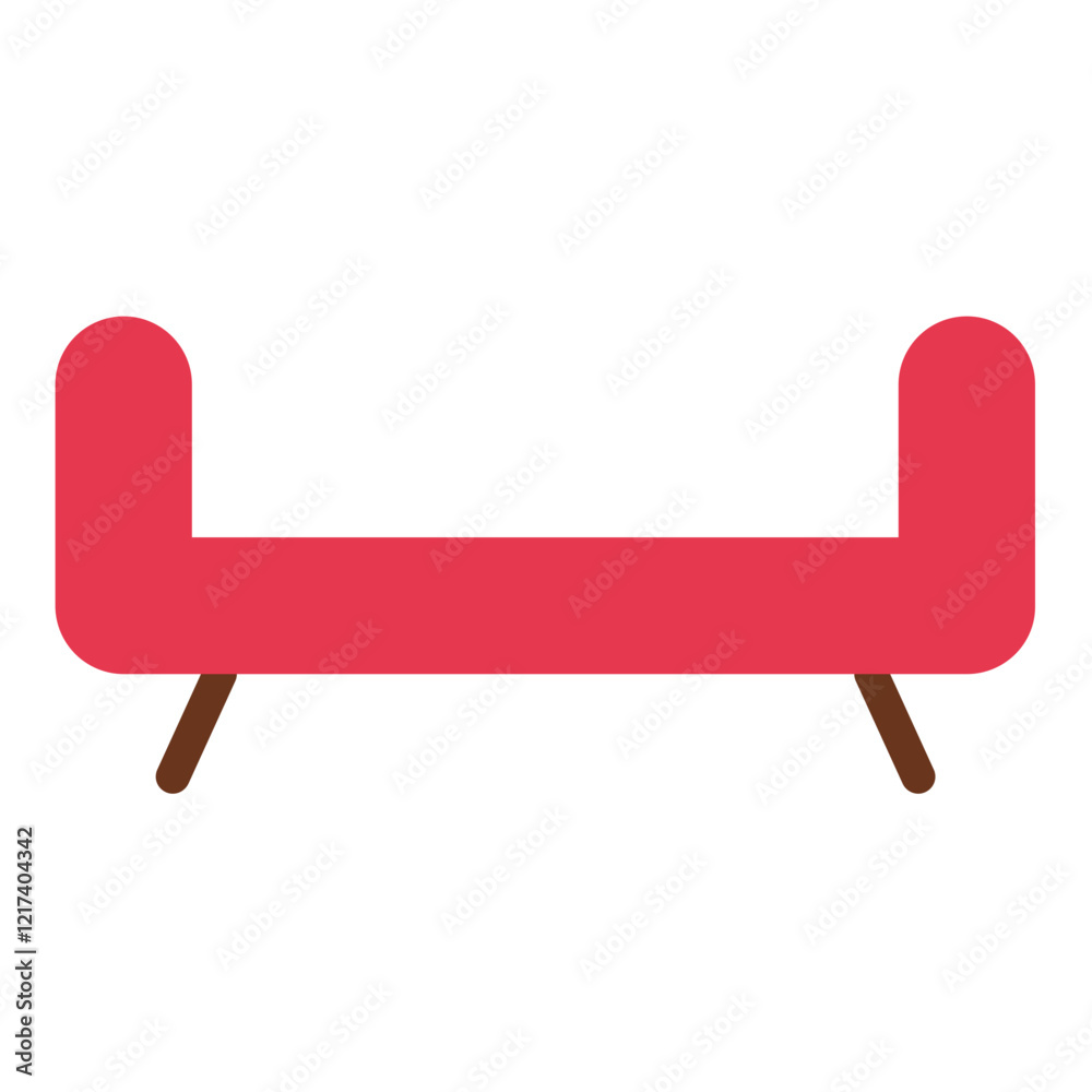 Vector Design Daybed Bedding Icon Style Vector Design Daybed Bedding Icon Style