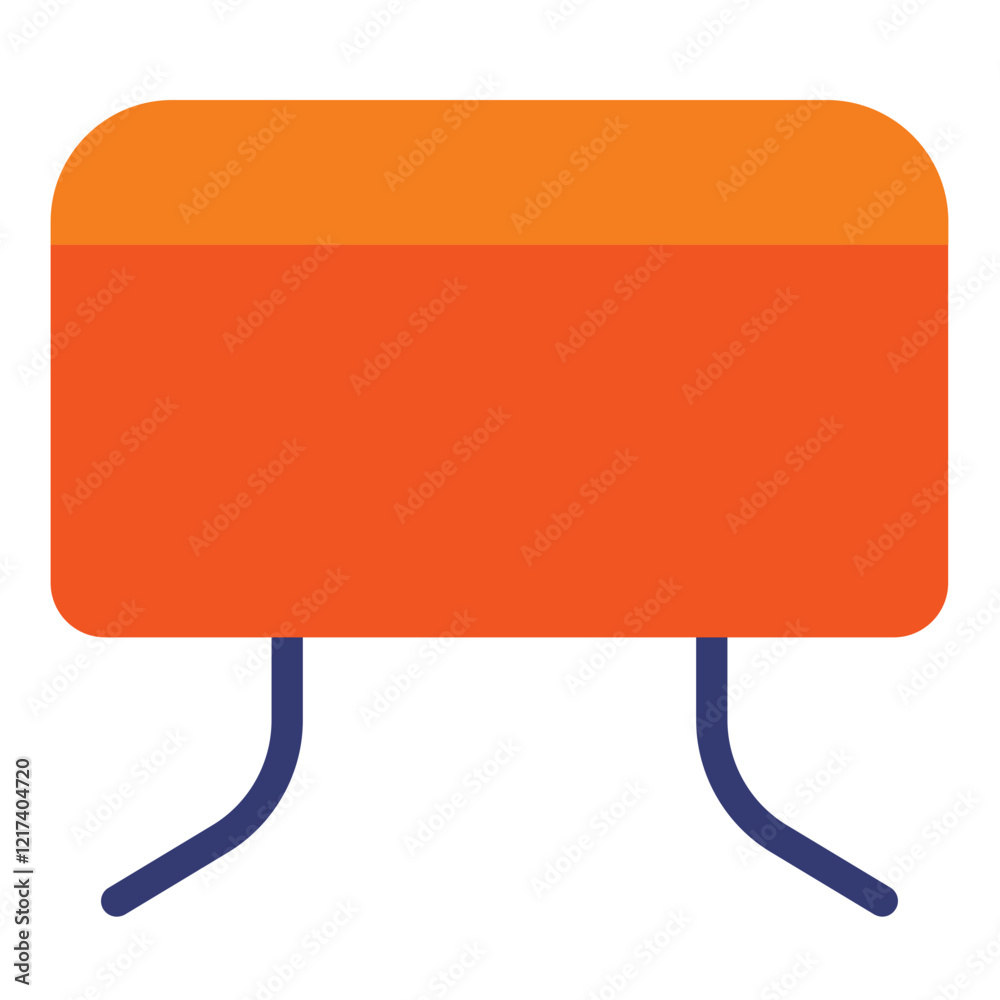 Vector Design Footstool Icon Style Vector Design Footstool Icon Style