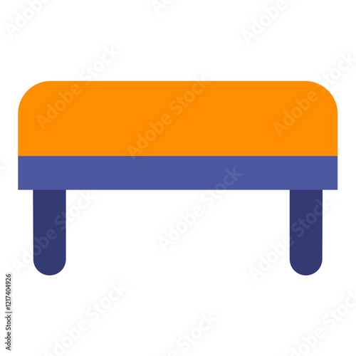 Vector Design Ottoman Seat Icon Style