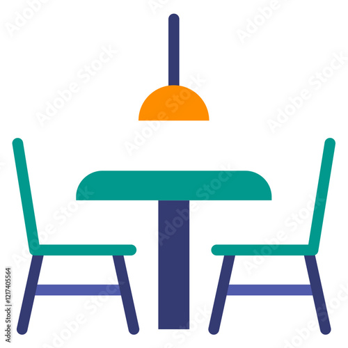 Vector Design Dining Table Icon Style