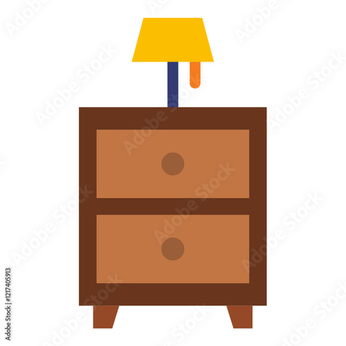 Vector Design Bedside Table Icon Style