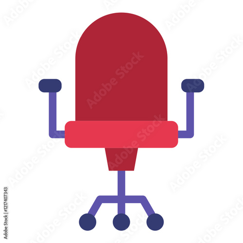 Vector Design Gaming Chair Icon Style