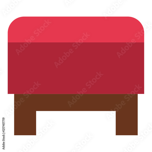 Vector Design Storage Ottoman Icon Style