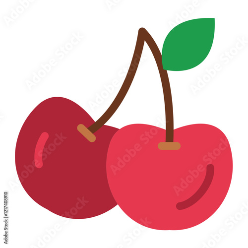 Vector Design Cheery Icon Style