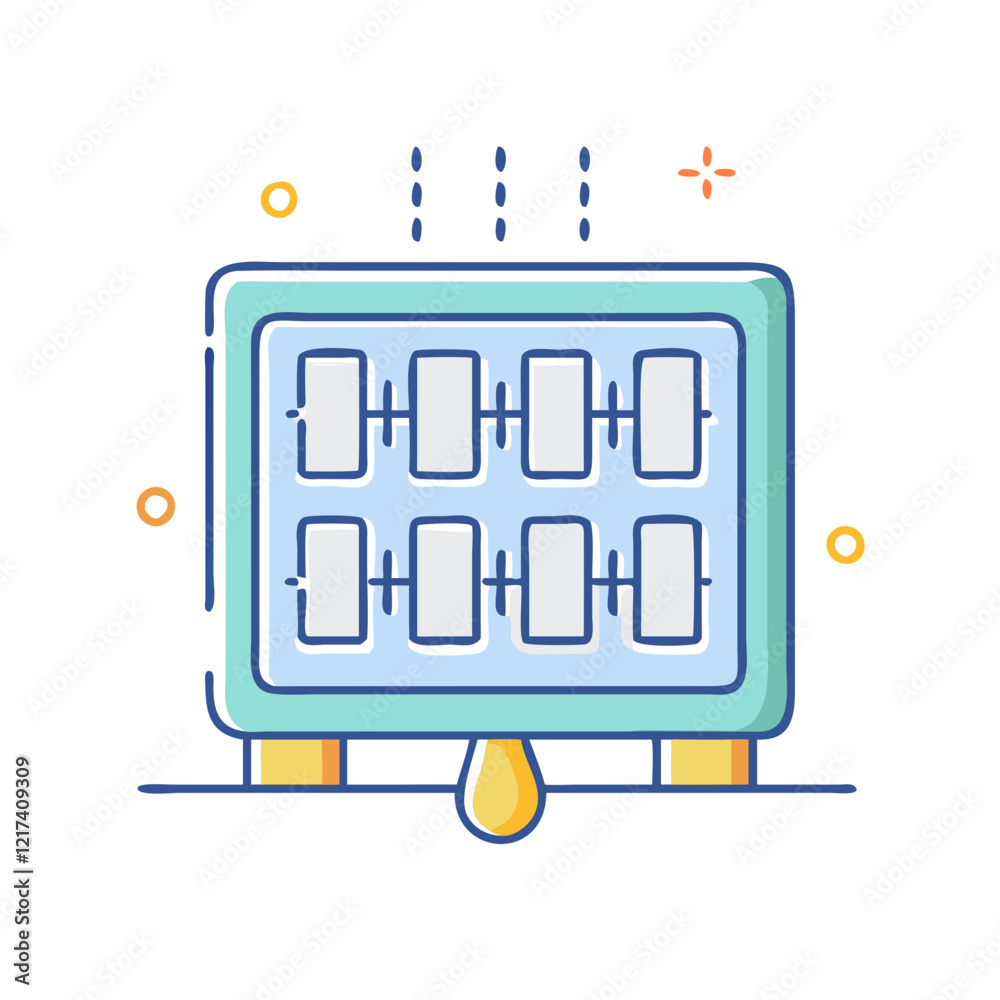 binary clock icon, binary clock vector illustration-simple illustration of binary clock, perfect for binary clock logos and icons