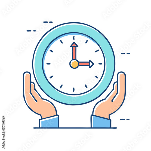 clock face with hands icon, clock face with hands vector illustration-simple illustration of clock face with hands, perfect for clock face with hands logos and icons