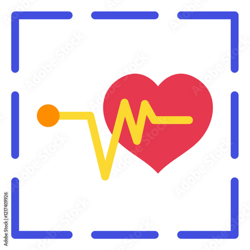 Vector Design Pulsating Icon Style