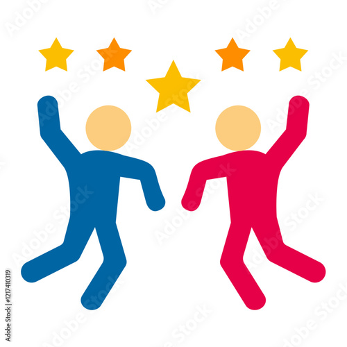 Vector Design Rejoice Icon Style