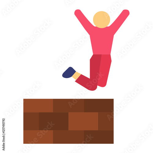 Vector Design Jumpy Icon Style