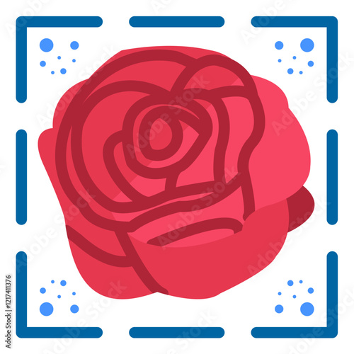 Vector Design Rosy Icon Style