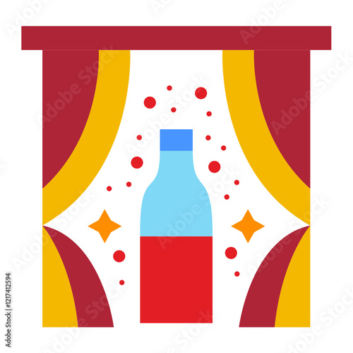 Vector Design Festive Fizz Icon Style