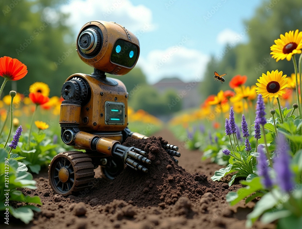 Futuristic Gardening Robot in a Community Garden
generative Ai Futuristic Gardening Robot in a Community Garden
generative Ai