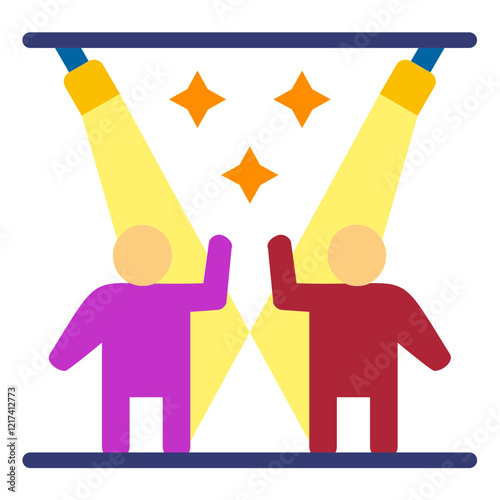 Vector Design Radiant Rave Icon Style