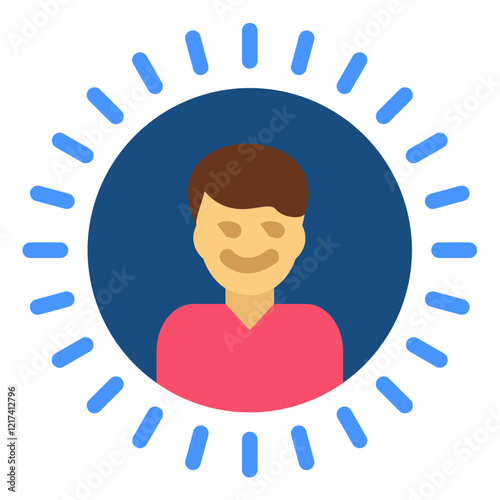 Vector Design Radiant Rapture Icon Style