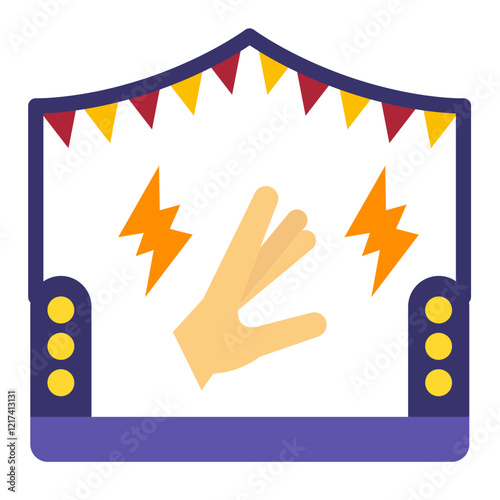 Vector Design Festivity Flick Icon Style