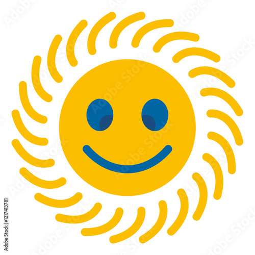 Vector Design Gleeful Gyrator Icon Style