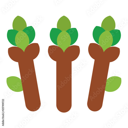 Vector Design Asparagus Icon Style