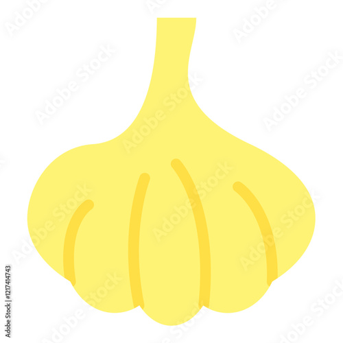 Vector Design Garlic Icon Style
