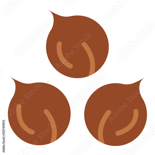Vector Design Chickpea Icon Style