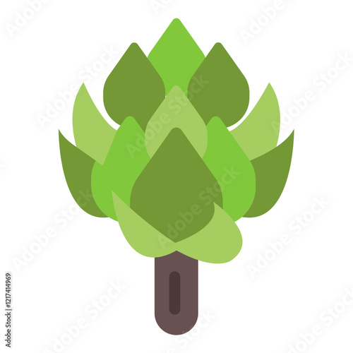 Vector Design Artichoke Icon Style