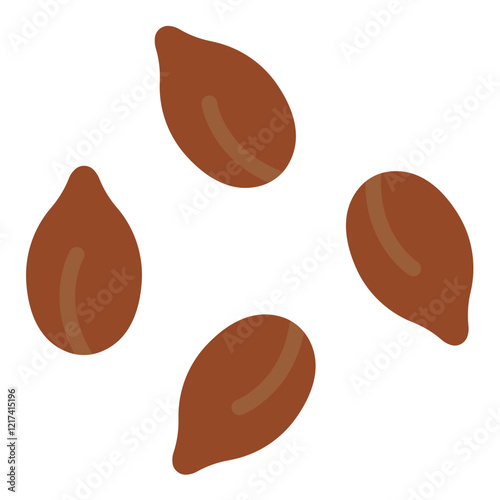 Vector Design Flaxseed Icon Style