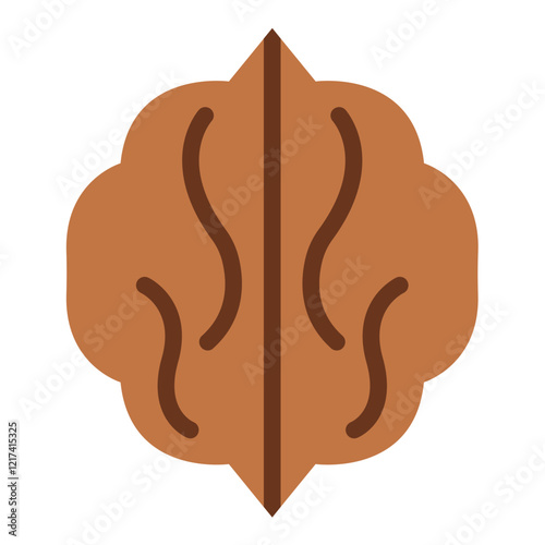 Vector Design Walnut Icon Style