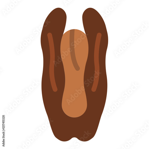 Vector Design Pecan Icon Style