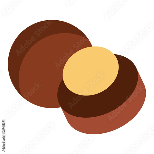 Vector Design Macadamia Icon Style