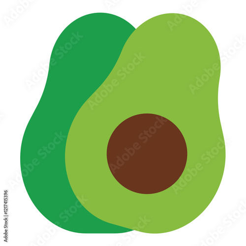 Vector Design Avocado Oil Icon Style