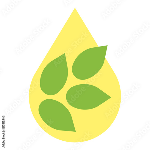 Vector Design Flaxseed Oil Icon Style