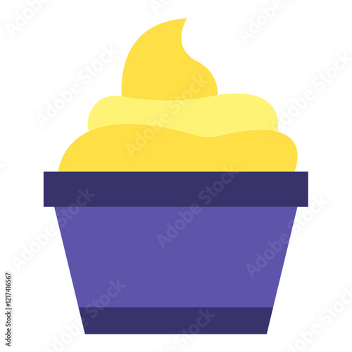 Vector Design Sour Cream Icon Style