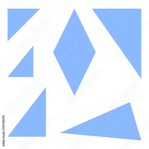 Vector Design Ice Shard Icon Style