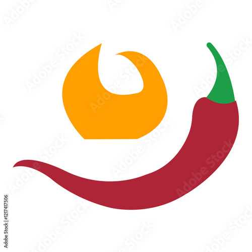 Vector Design Piquant Palate Icon Style