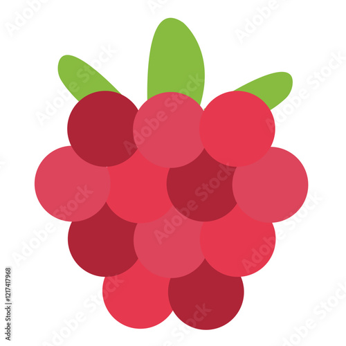 Vector Design Raspberry Rhapsody Icon Style