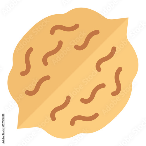 Vector Design Walnut Whirl Icon Style