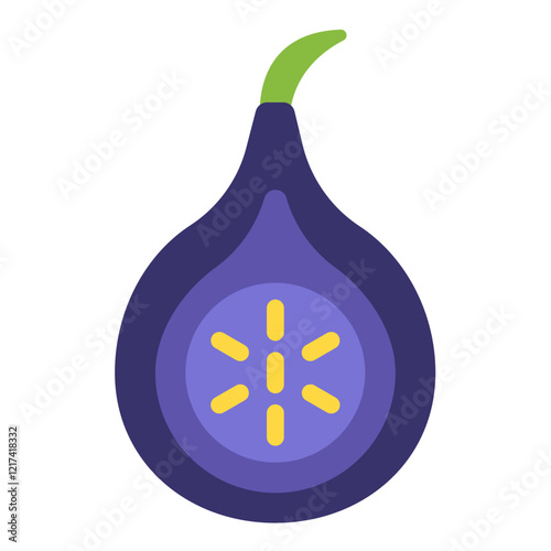 Vector Design Fig Fantasy Icon Style