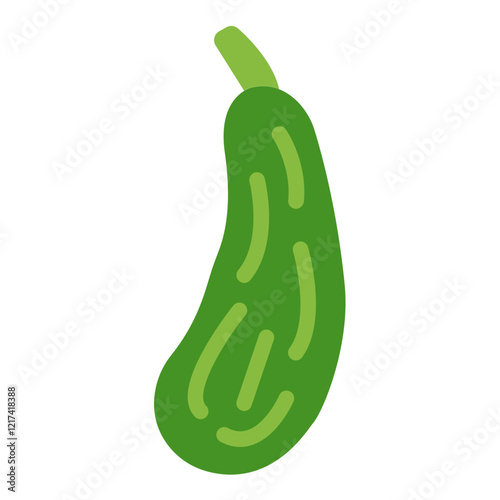 Vector Design Zucchini Zest Icon Style
