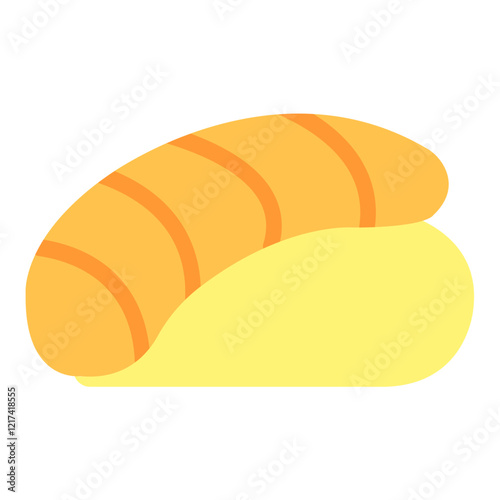 Vector Design Sushi Swirl Icon Style