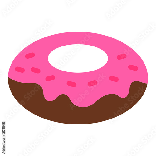 Vector Design Bagel Ballet Icon Style
