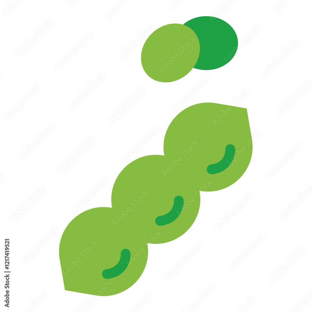 Obraz premium Vector Design Edamame Eclipse Icon Style