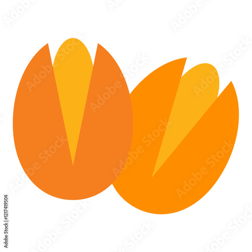 Vector Design Pistachio Panorama Icon Style