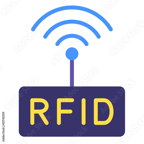 Vector Design RFID Icon Style